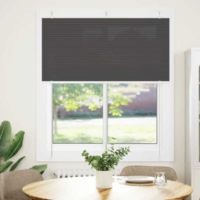 vidaXL - Plissé - rolgordijn - 120x150cm - stofbreedte - 119,4cm - polyester - zwart