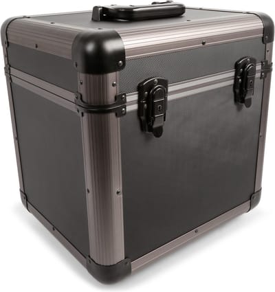 Platenkoffer - Power Dynamics platenkoffer RC100 voor 80 platen - Titanium