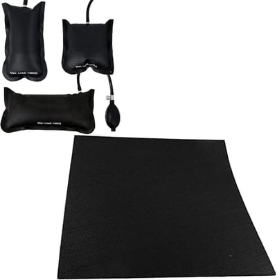 Anti-vibratie mat - Schokabsorberend - Apparaten Stabiliseren - Universele Kit - 60x60cm - Zwart