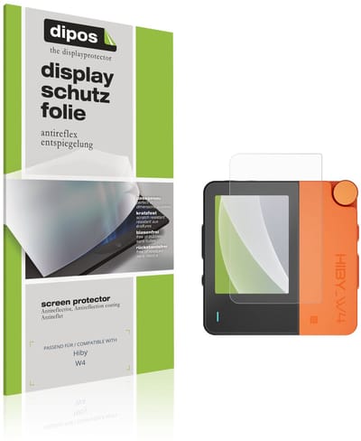 dipos – 4x Matte Beschermfolie geschikt voor Hiby W4 | Krasbestendige & antireflecterende Screenprotector Ultra-Thin