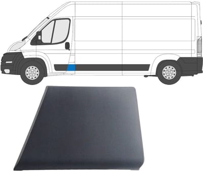 Zijlijst sierlijst voor Peugeot Boxer 2006-2018 / Links