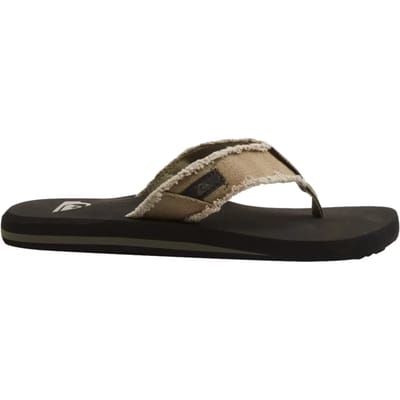 Quiksilver Monkey Abyss Heren Slippers - Green/Black/Brown - Maat 43