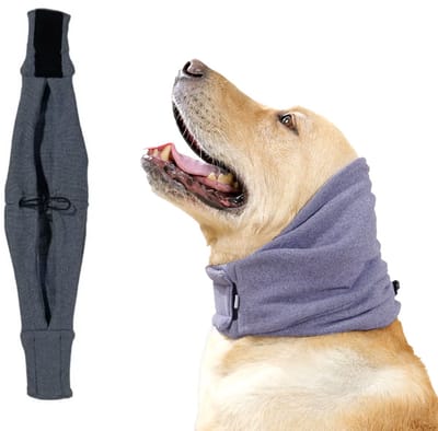 Honden Gehoorbescherming - Oorbeschermer voor honden - Grijs - Beschermt tijdens het vuurwerk - Medium - CHPN