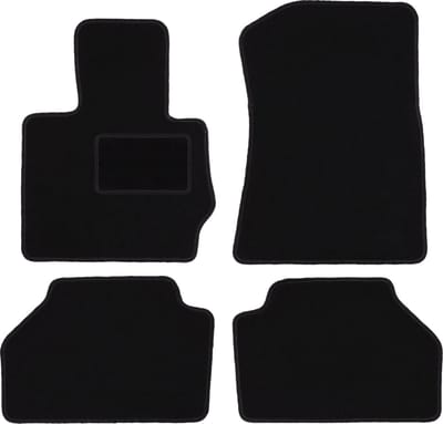 Zwarte velours vloermatten voor: BMW X4 F26 SUV (2014-2018)