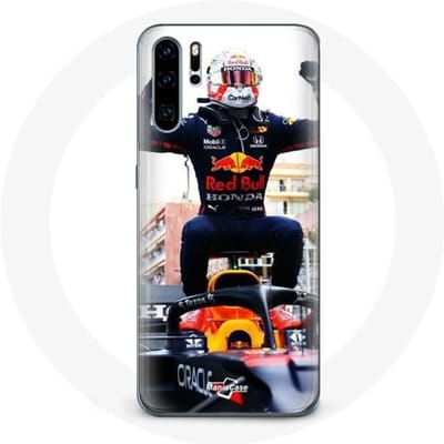 Coque pour samsung galaxy P30 pro Formule 1 Verstappen Pilote automobile F1 noir rouge et jaune