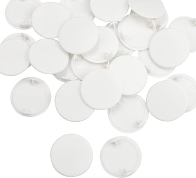 Plastic witte scharniergaten vuldopjes voor keukenkasten - 28 stuks, 35mm gaatje, eenvoudig ontwerp