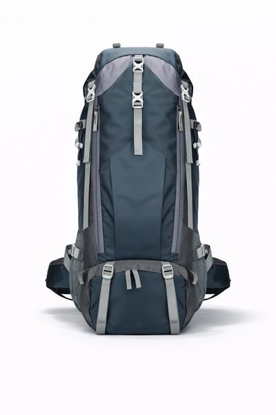 Hiking Rugzak 70L - Top en Frontloader - Trekking rugzak - Waterdicht - Marine blauw