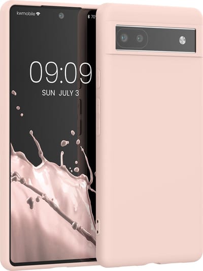 kwmobile telefoonhoesje geschikt voor Google Pixel 6a - Hoesje voor smartphone - Back cover in kokosmelk