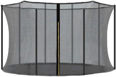 Trampoline Net - Veiligheidsnet Vervanging - Veilig Springen - Dubbele Ingang Ritssluiting - 3.06 Meter Diameter - Zwart