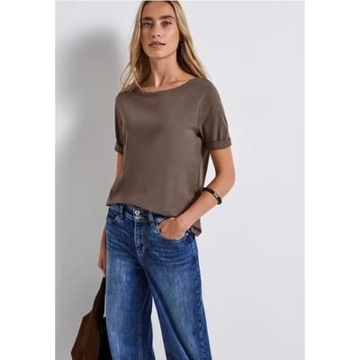 Shirt met boothals