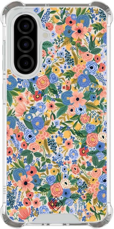 Casimoda® hoesje - Geschikt voor Samsung Galaxy A36 - Blue Gardens - Shockproof case - Extra sterk - TPU/polycarbonaat - Blauw, Transparant