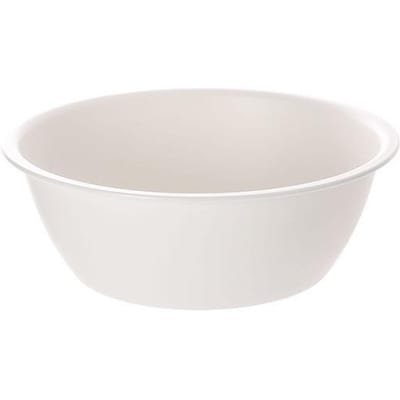 Bassin de lavage du visage rond et épais, pour usage domestique ou en dortoir, blanc crème S S white