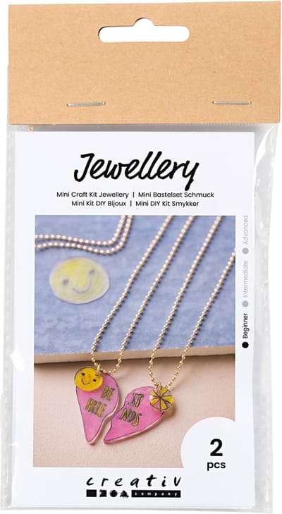Creativ Company - Mini Hobbyset Jewelry Friendship Necklaces made of Shrink Film