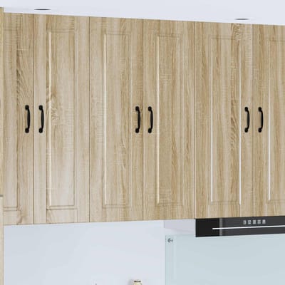 vidaXL - Wandkast - PORTO - Sonoma - Eik - 60 - x - 31 - x - 100 - cm - Bewerkt - hout