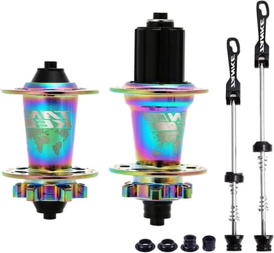 Fietsnaaf Set - Voor en Achter Naaf - Mountainbiken - CNC Aluminium Legering - 36 Gaten - Zwart