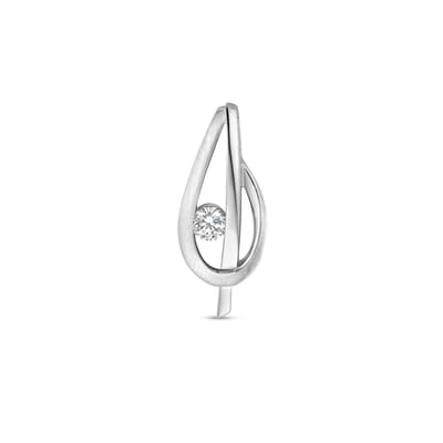 zilver gerhodineerd hanger zirkonia poli/mat 1335280