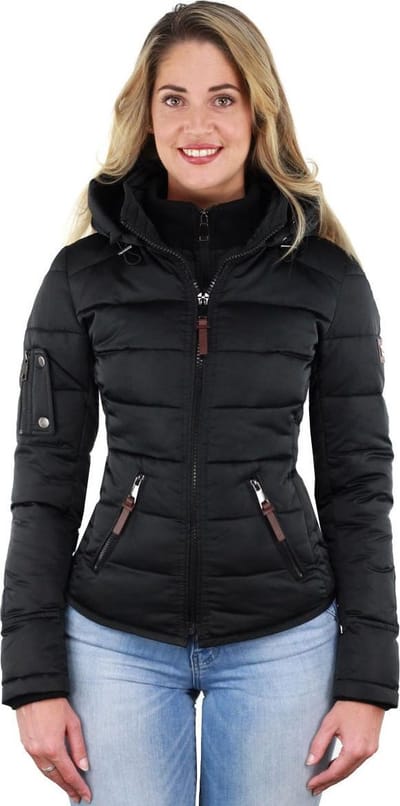 Versano Shamila New Generation Korte Dames Winterjas XXL - Zwart
