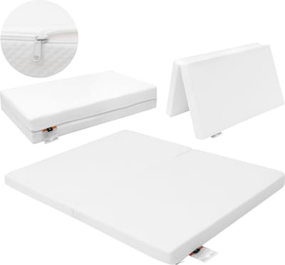 Bebies First Compact Opvouwbaar Boxmatras 76x95 - Wit