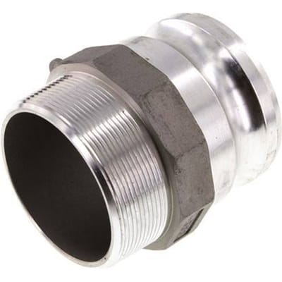 Camlock DN 75 (3'') Koppeling AluminiumR 3'' met buitendraad Type F MIL-C-27487