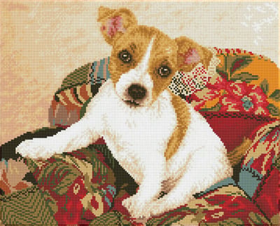 Diamond Dotz diamond painting speelgoed - Patchwork Pup dieren.