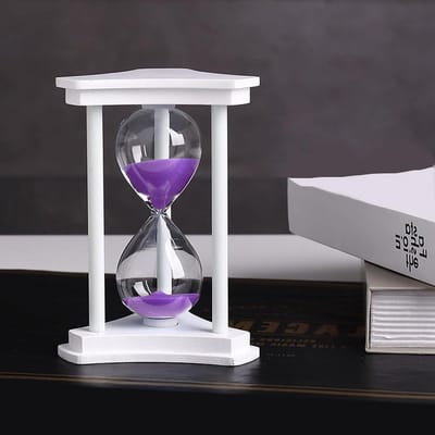 Zandloper Timer, Grote Zandloper Timer Glazen Zandloper Decoratieve Zandloper Zandloper Zandloper Zandloper Zandklok Timer 60 Minuten Houten Zandloper Decoratieve Zandloper for Bureaudecoratie (Color