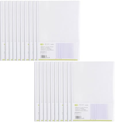 A4 Ringband - Transparante Schuifbare Strips - 20 Stuks Plastic Report Covers