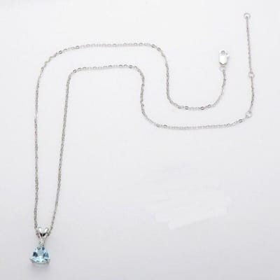 Sterling Zilver 925 Sieraden Kettingen 7 * 7 mm Natuurlijke Topaas Steen Hanger Kettingen Voor Vrouwen Bruiloft Verjaardag Feest Cadeaus white