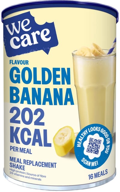 WeCare Meal Replacement Shake Golden Banana - 3 x 436 gr - Voordeelverpakking