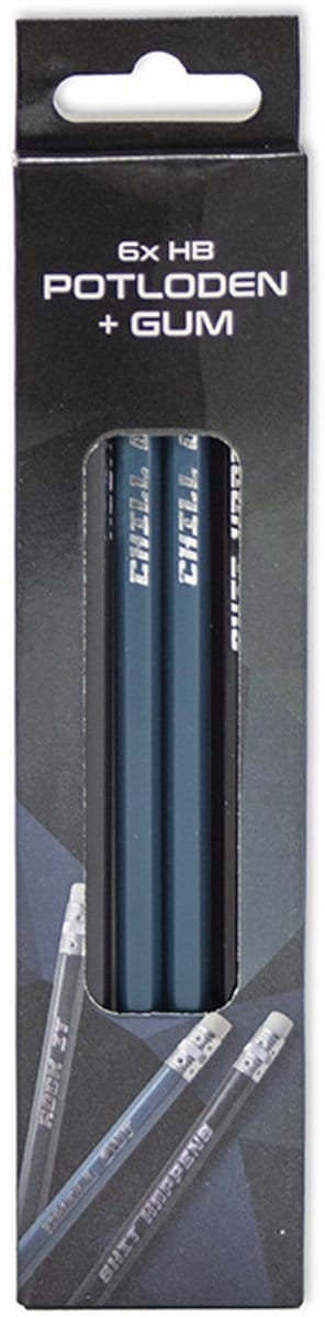 Verhaak Potloden Hb 18,8 Cm Blauw/zwart Hout 6 Stuks