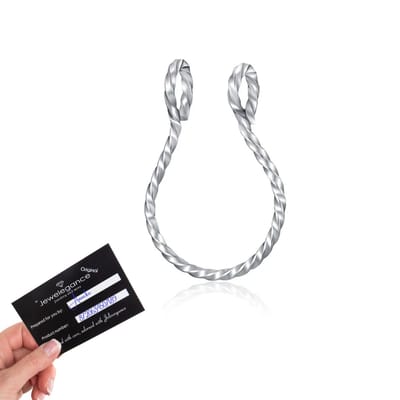 fake neuspiercing zilver- nep piercing Twist - fake septum - nep neusring - nep neuspiercing - Jewelegance