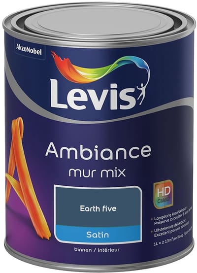 Levis - Ambiance Mur Satin Mix - Earth Five - Mengverf - 1 L