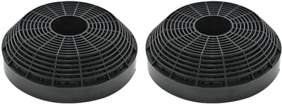 AllSpares Koolstoffilters (2st.) voor Afzuigkappen geschikt voor Gorenje AH135 - 417308 en Tecnowind TIPO L - ACK00108 (Ø130x36mm)