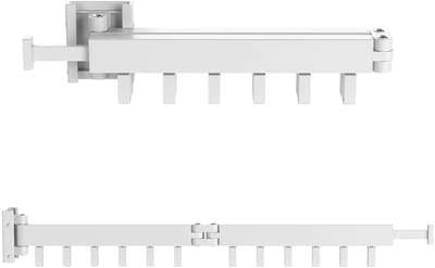 Wasophoogte® Wanddroogrek - Droogrek Inklapbaar - Wasrek Inklapbaar - Wasrek Hangend - 12 kledinghaken