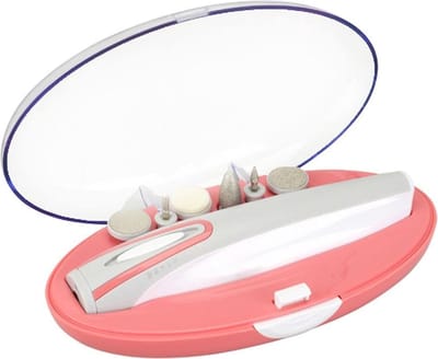 Impuls - Manicure - Pedicure set met 6 opzetstukken - Nagelverzorging - Complete nagelverzorgingsset - Elektrische manicure set - Professionele pedicure tools - Nagelverzorging thuis - Nagelvijl set Impuls
