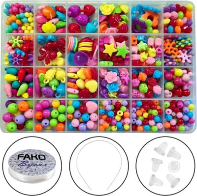 Fako Bijoux - DIY Kinder Kralen Set - Acryl - Sieraden Maken - Serie 2 - Box - 550 Stuks