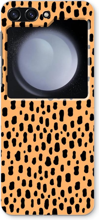 Case Company® - Hoesje geschikt voor Samsung Galaxy Z Flip5 hoesje - Panter - Soft Cover Telefoonhoesje - Bescherming aan alle Kanten en Schermrand
