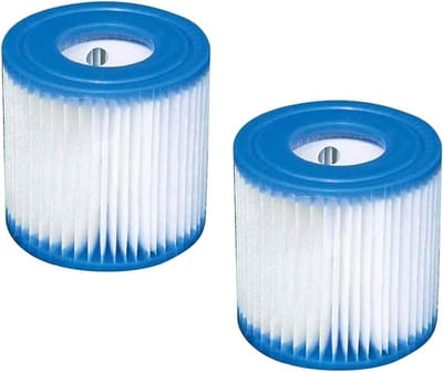 Twee zwembadfilters voor Intex Type H filterbox, vervangingsfilters voor optimale waterkwaliteit en filtratie
