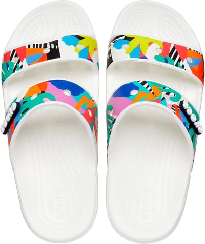 Crocs Classic Retro Resort Sandalen Wit/Multi Maat 46/47 US M12
