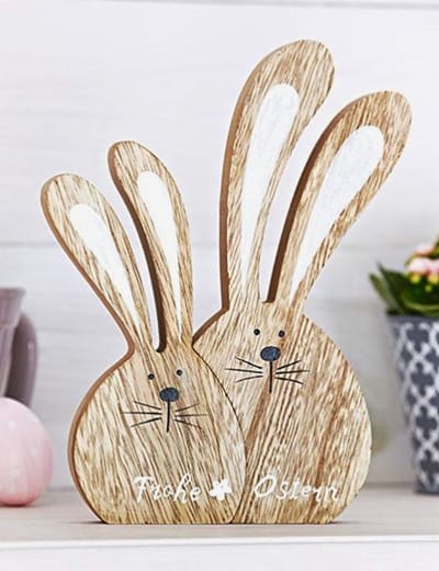 Paasdecoratie gepersonaliseerd in hout | Paascadeau | Hanger Pasen met naam | Pasen | Pasen hanger | Houten aanhangwagen | Paasnest | paasmandje/konijntje in eiren
