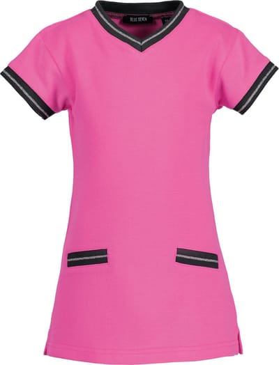 Blue Seven Meisjes Jurk Stoer Roze -  Maat  116