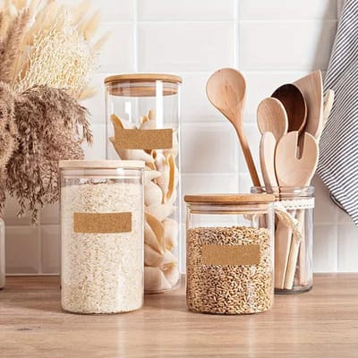 44 x Zelfklevende Kurken Etiketten voor Potjes en Flessen - Kruidenpotjes - Kruiden - 44 Stuks - Multifunctionele Labels - Duurzaam Materiaal - Veelzijdig Gebruik - Eenvoudig Aan te Brengen - Stijlvol Design - Perfect voor Organisatie en Decoratie