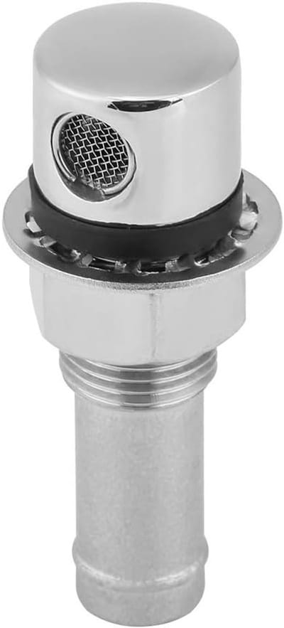 RVS Brandstoftank Ventilatie voor Marine Boot - Inclusief Aansluitgasket en Bevestigingshardware voor Efficiënte Brandstofafvoer en Ventilatie van Brandstoftanks