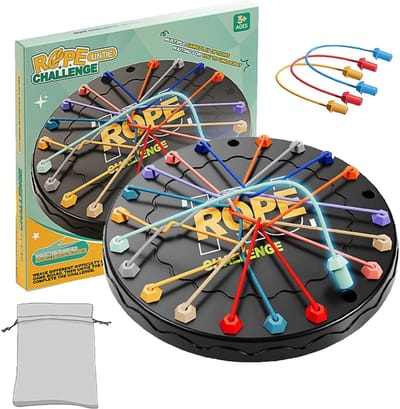 Rope Challenge Puzzelspel met touw, logica, strategiespel, logica, spelletjes voor kinderen vanaf 3 vaardigheidsspel, educatief spel voor het hele gezin
