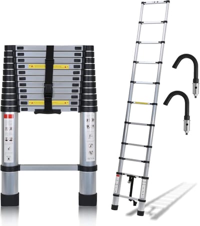 Telescoopladder - Vouwladder - Telescoopladder Aluminium - Uitschuifladder