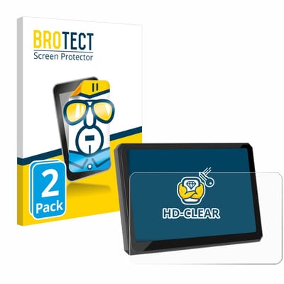 BROTECT - Screenprotector voor Carpuride W702BS 7" - Folie Beschermfolie transparant 2 Stuks