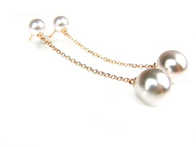 Oorringen Model Pearly zilveren oorringen oorbellen met parels