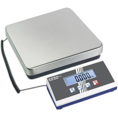 EOB 15K5 EOB 15K5 Platformweegschaal Weegbereik (max.) 15 kg Resolutie 5 g werkt op stekkernetvoeding Zilver