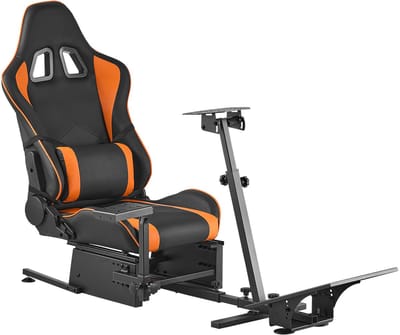 Verstelbare Racestuurstandaard, Stevige Simulator Cockpit Stuurwielhouder, Compatibel met Logitech G25, G27, G29, G920, G923, Thrustmaster T300rs, TX F458, T500rs, T3pa-Pro (F1/GT) en Csr-Pedalen