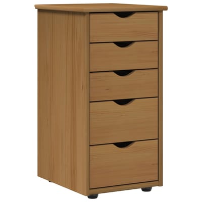 vidaXL - Kast - 34 - x - 39 - x - 61,5 - cm - Massief - vurenhout - Honing - bruin
