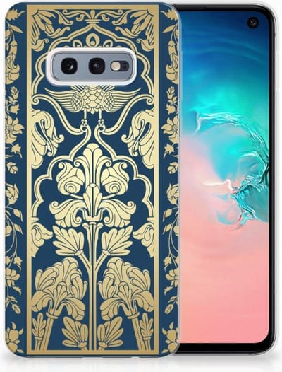 Back Cover voor Samsung Galaxy S10e TPU Case Beige Flowers